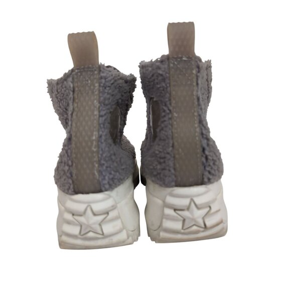 Converse Run Star Hike High Sherpa Platform Sneaker Womens 8.5 Mens 7 Gray - Picture 4 of 11
